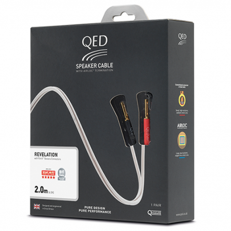 Акустический кабель QED Revelation Pre-Terminated Speaker Cable 2.0m QE1440