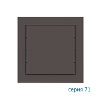 Ekinex Клавиша 71 квадратная, EK-T1Q-FCC,  1 шт,  материал - Fenix NTM,  цвет - Какао Ориноко