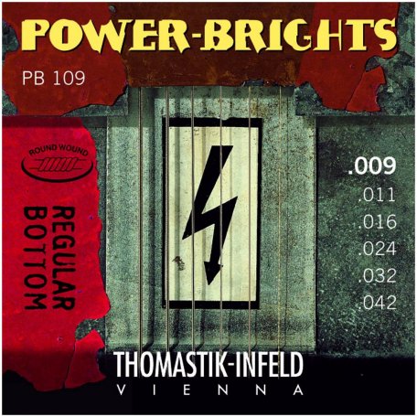 Струны для электрогитары Thomastik Power-Brights PB109