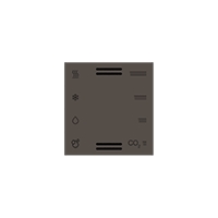Ekinex Накладка мультисенсора, EK-T1Q-FCC-ET2,  материал - Fenix NTM,  цвет - Какао Ориноко