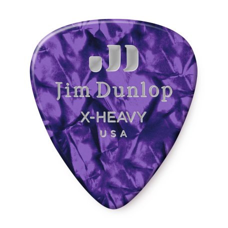 Медиаторы Dunlop 483P13XH Celluloid Purple Pearloid Extra Heavy (12 шт)