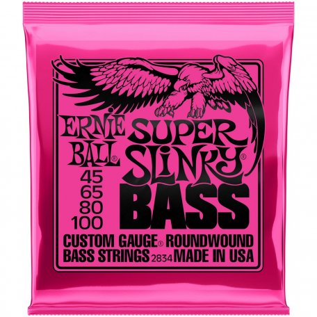 Струны для бас-гитары Ernie Ball 2834 Super Slinky Nickel Wound Bass