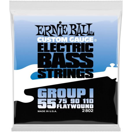 Струны для бас-гитары Ernie Ball 2802 Flatwound Bass Group I