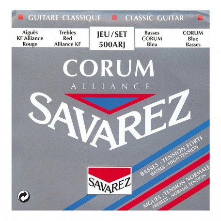 Струны для гитары Savarez 500ARJ  Corum Alliance Red/Blue