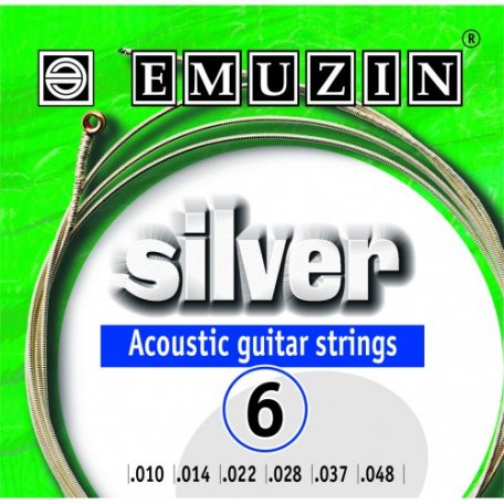 Струны для акустической гитары Emuzin 6А203 SILVER
