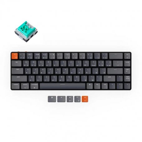 Беспроводная механическая клавиатура Keychron K7, RGB, Mint Switch