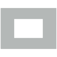Ekinex Прямоугольная плата Fenix NTM, EK-SRG-FGE,  серия Surface,  окно 68х45,  цвет - Серый Эфес
