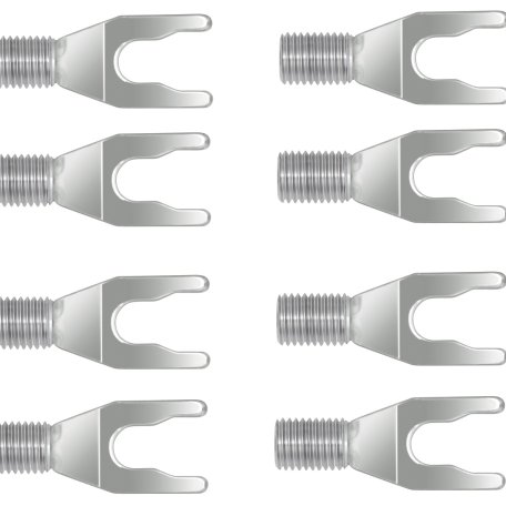 Разъем Wire World SET of 8 Silver Spades 1/4