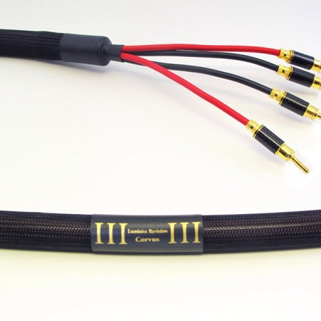 Акустический кабель Purist Audio Design Corvus Bi-Wire 2.0m (banana) Luminist Revision (с компл. spades)