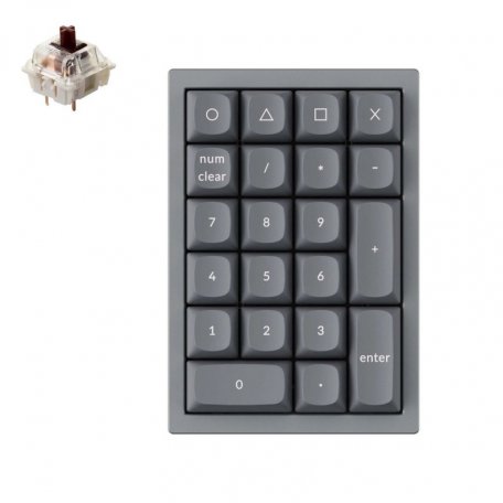 Механическая клавиатура Keychron QMK Q0, Gateron G Pro Brown Switch, Hot Swap, Grey