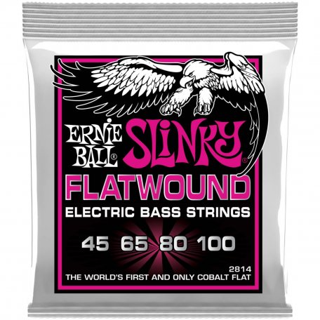Струны для бас-гитары Ernie Ball 2814 Slinky Flatwound Bass