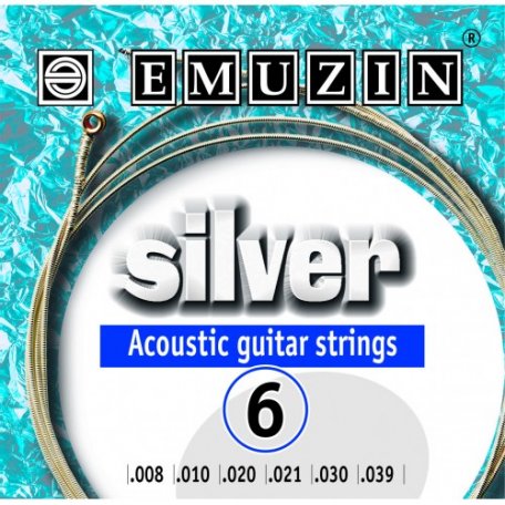 Струны для акустической гитары Emuzin 6А201 SILVER