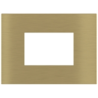 Ekinex Прямоугольная металлическая плата, EK-SRG-GBB,  серия Surface,  окно 68х45,  отделка - латунь