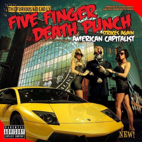 Виниловая пластинка Five Finger Death Punch – American Capitalist (10th Anniversary Gold Vinyl LP)