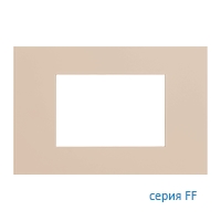 Ekinex Плата FF прямоугольная 68х45, EK-PRG-FBL,  материал - Fenix NTM,  цвет - Бежевый Луксор