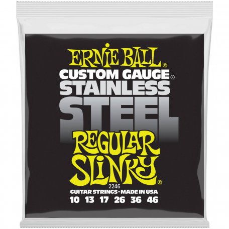 Струны для электрогитары Ernie Ball 2246 Stainless Steel Regular Slinky