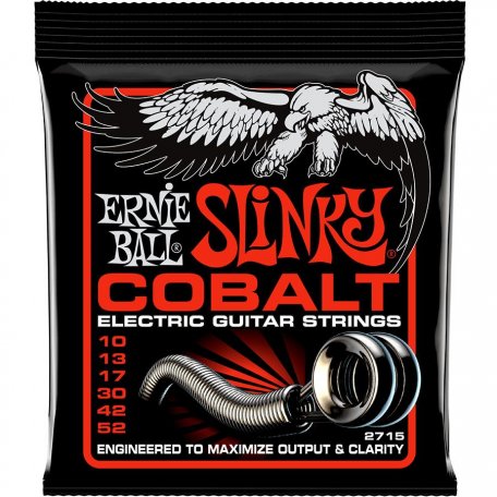 Струны для гитары Ernie Ball 2715 Cobalt Electric Skinny Top Heavy Bottom Slinky 10-52
