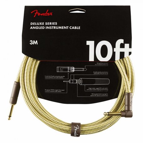 Инструментальный кабель FENDER DELUXE 10 ANGL INST CBL TWD