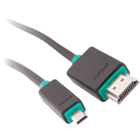 HDMI кабель Prolink PB389-0150 (HDMI - micro HDMI 2.0 (AM-DM), 1,5м)