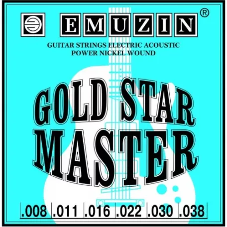 Струны для электрогитары Emuzin Gold Star Master 6ГСМ-01 8-38