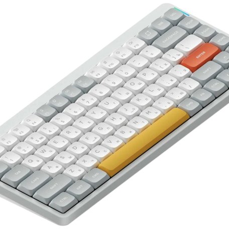 Беспроводная механическая клавиатура QMK Nuphy AIR75v2 Ionic White, RGB, Hot Swap, Moss Switch