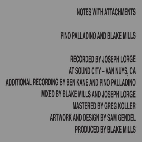 Виниловая пластинка Pino Palladino, Blake Mills - Notes With Attachments