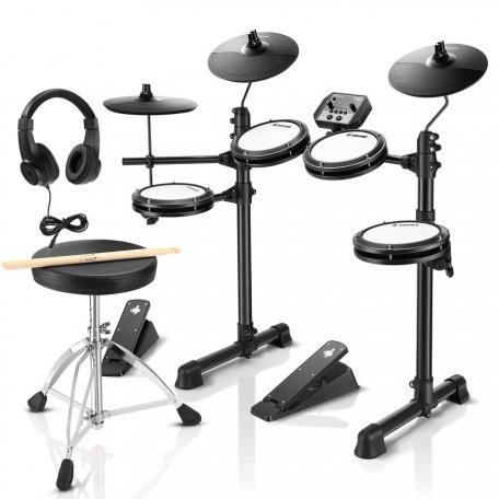Электронная ударная установка Donner DED-80 5 Drums 3 Cymbals (в комплекте аксессуары)