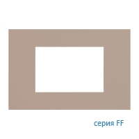 Ekinex Плата FF прямоугольная 68х45, EK-PRG-FCO,  материал - Fenix NTM,  цвет - Коричневый Оттава