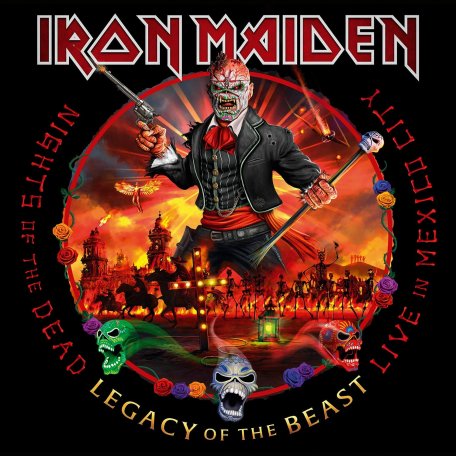 Виниловая пластинка Iron Maiden - Nights Of The Dead, Legacy Of The Beast: Live In Mexico City (Limited 180 Gram Green, White & Red Vinyl/Tri-fold)