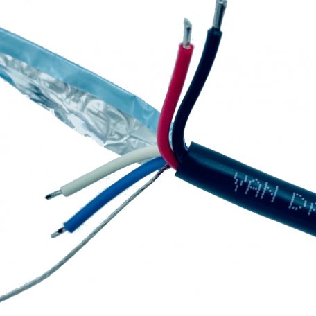 DMX кабель Van Damme Тонкий гибридный кабель управления DMX и питания негорючий бездымный (278-630-000)