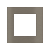 Ekinex Квадратная металлическая плата, EK-SQS-GBR,  серия Surface,  окно 60х60,  отделка - матовый никель