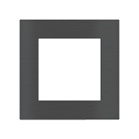 Ekinex Квадратная металлическая плата, EK-SQS-GBU,  серия Surface,  окно 60х60,  отделка - матовый карбон