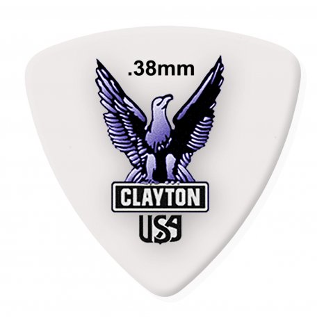 Медиаторы CLAYTON RT38/12 - 0.38 mm ACETAL polymer широкие 12 шт