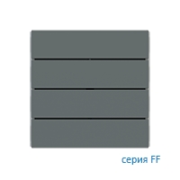 Ekinex Клавиши FF, EK-TRO-FVC,  Fenix NTM,  прямоугольные горизонтальные (4 шт),  отделка - Зеленый Коммодор