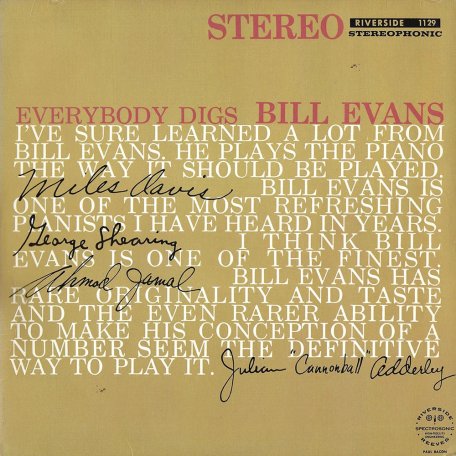 Виниловая пластинка Bill Evans - Everybody Digs (RSD2024, 180 Gram, Black Vinyl LP)