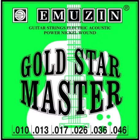 Струны для электрогитары Emuzin Gold Star Master 6ГСМ-03 10-46