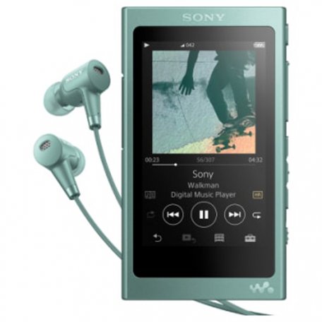Плеер Sony NW-A45HN Зеленый (С наушниками)