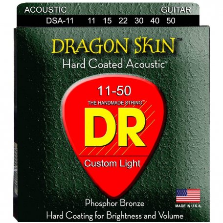 Струны для акустической гитары DR DSA-11 Dragon Skin