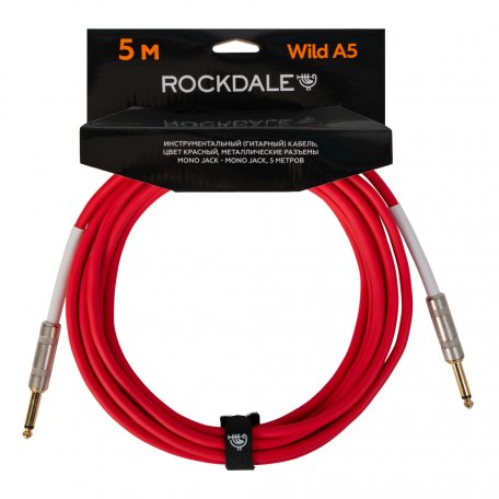 Инструментальный кабель ROCKDALE Wild A5 Red