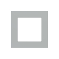 Ekinex Квадратная плата Fenix NTM, EK-DQG-FGE,  серия DEEP,  окно 55х55,  цвет - Серый Эфес