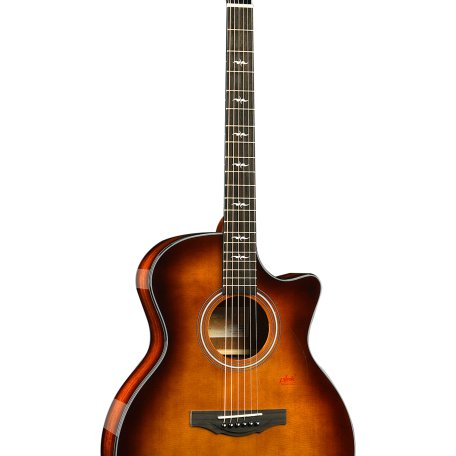 Трансакустическая гитара Kepma F1E-GA Cherry Sunburst