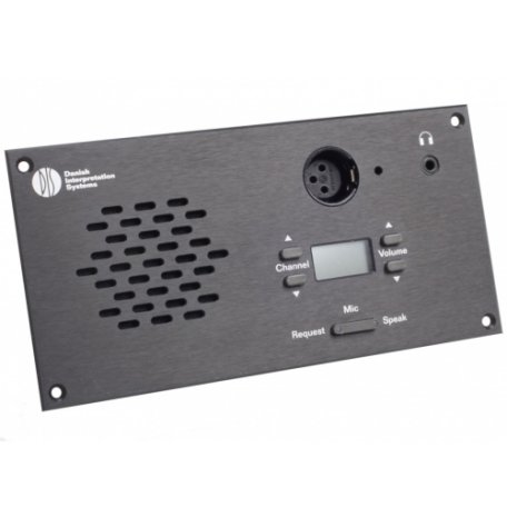 Микрофонный врезной пульт делегата со встроенной электроникой и передней панелью DIS DM 6080 F