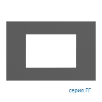 Ekinex Плата FF прямоугольная 68х45, EK-PRG-FGB,  материал - Fenix NTM,  цвет - Серый Лондон