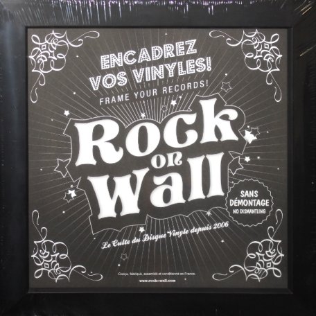 Рамка для виниловых пластинок 12 INCH ALBUM COVER FRAME PLASTIC - BLACK - ROCK ON WALL