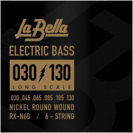 Струны для шестиструнной бас-гитары La Bella RX-N6C