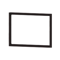 Ekinex Рамка прямоугольная пластиковая, EK-FOR-GAE,  серия Form,  цвет - интенсивный черный