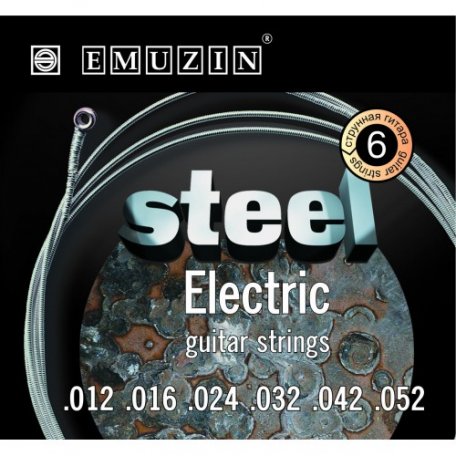 Струны для электрогитары Emuzin Steel Electric 6s 12-52