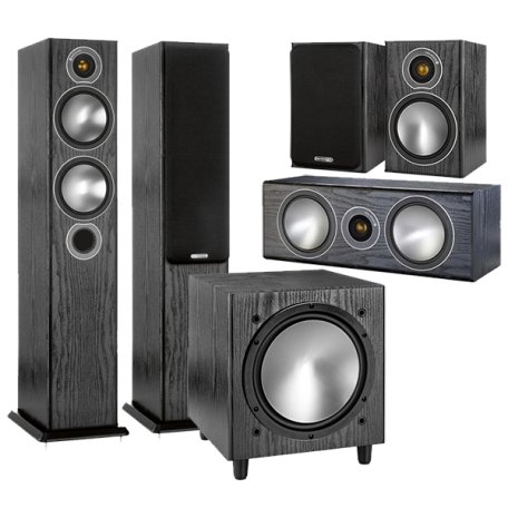 Комплект Monitor Audio Bronze set 5.1 black oak (5+1+Centre+W10)