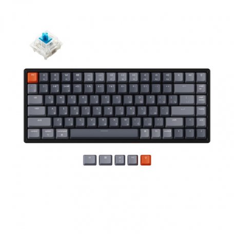 Беспроводная механическая клавиатура Keychron K2, RGB, Gateron Blue Switch