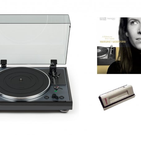 Комплект Thorens TD 102 A black + CLEANING VELVET + LP Margriet Sjoerdsma – A Tribute To Eva Cassidy